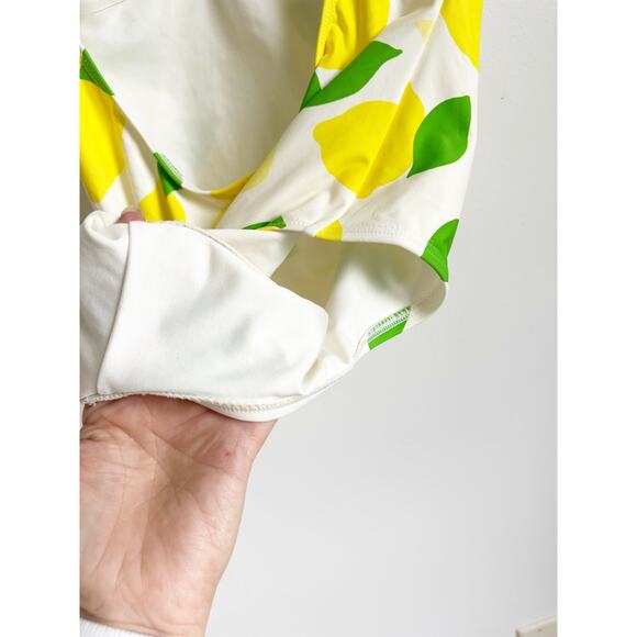 Kate Spade Lemon Print Underwire One Piece Swimsuit - Small - Picture 5 of 5